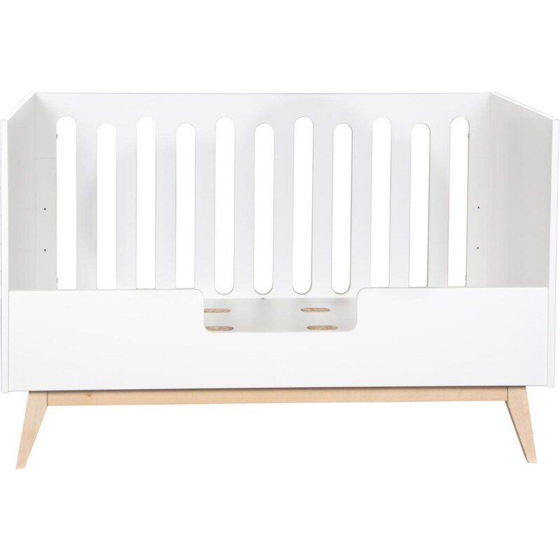 Bíle lakovaná zábrana na dětské postele Quax Trendy 140 x 26 cm