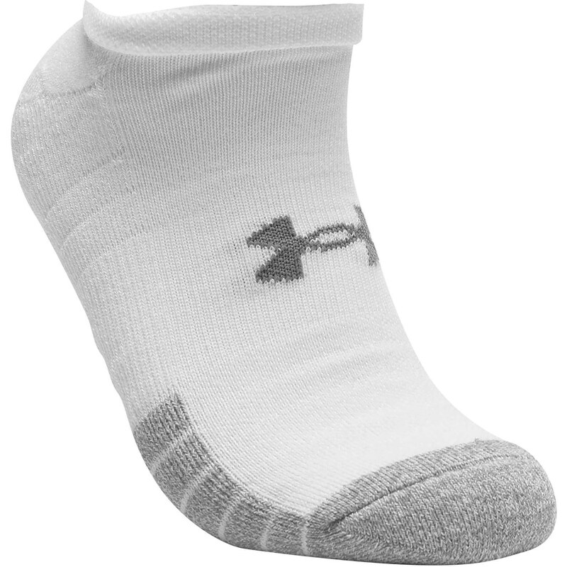 Pánské ponožky Under Armour Heatgear No Show 3-Pack Socks Gray