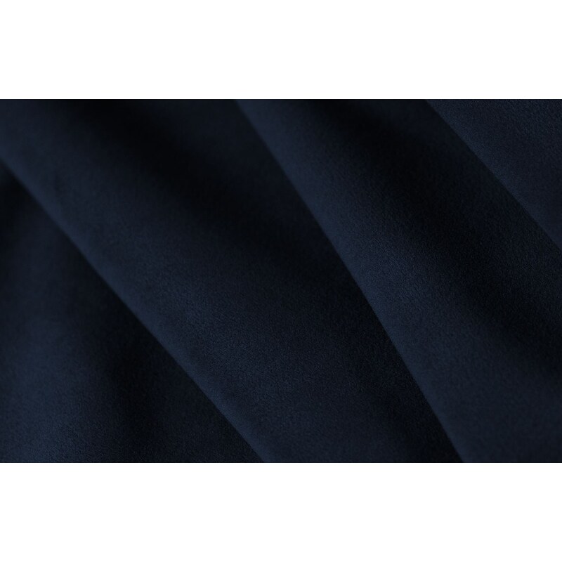 Královsky modrá sametová rohová pohovka MICADONI Ruby 186 cm, levá