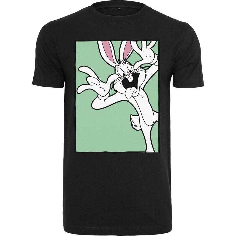 Merchcode Černé tričko Looney Tunes Bugs Bunny Funny Face