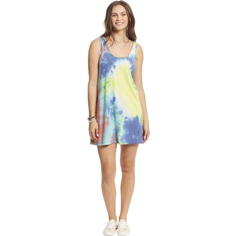 Lagaci ŠATY AGACI TIE DYE TANK DRESS - modrá -