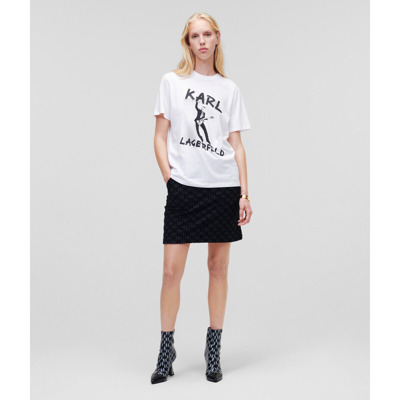 TRIČKO KARL LAGERFELD KARL ARCHIVE OVERSIZED T-SHIRT