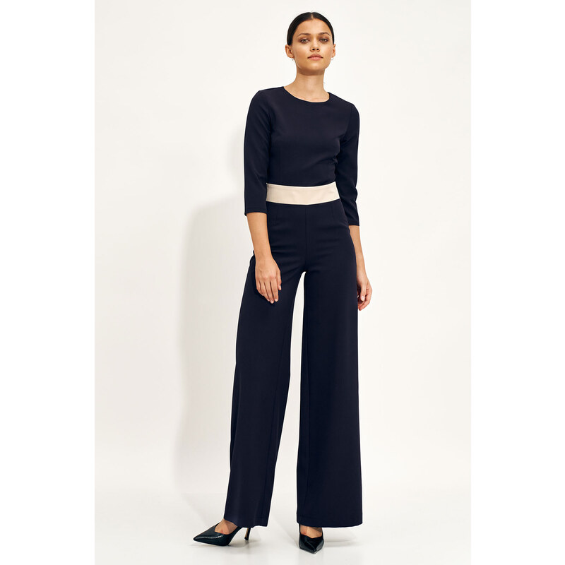 Nife Woman's Jumpsuit KM27 Navy Blue