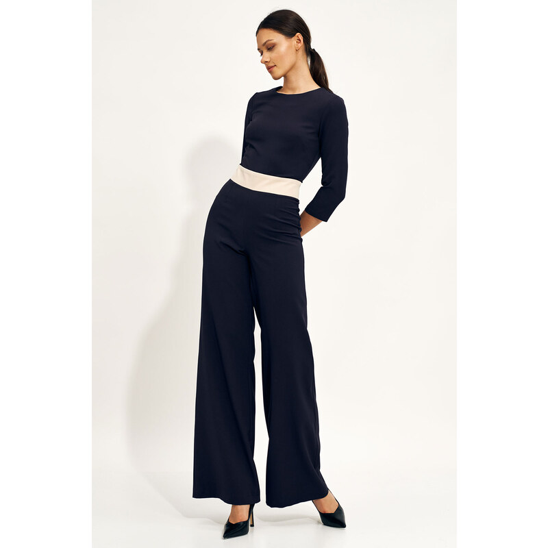 Nife Woman's Jumpsuit KM27 Navy Blue