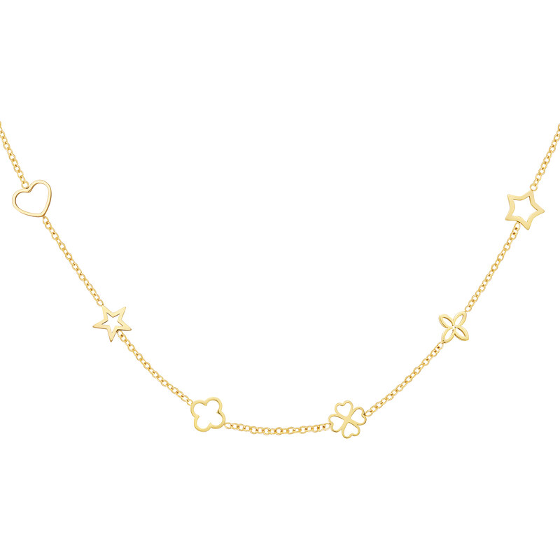 SYLVIENE Náhrdelník FIGURES Gold 74856607