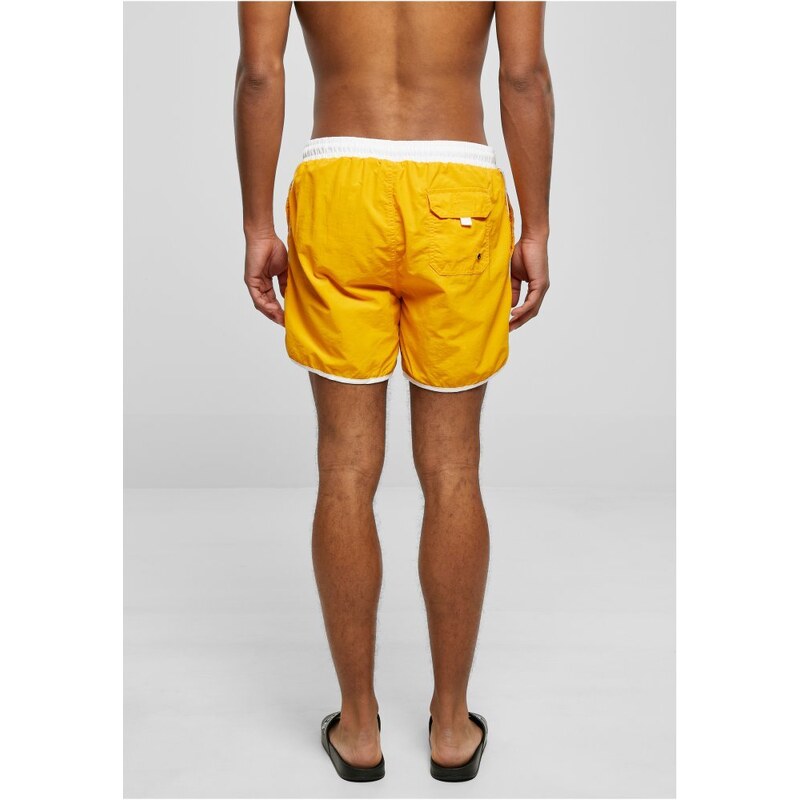 Pánské koupací kraťasy Urban Classics Retro Swimshorts - white/magicmango