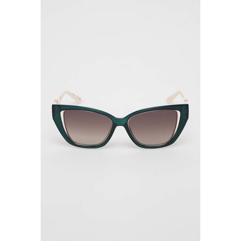 Sluneční brýle Guess dámské, zelená barva, GU7816_5496F