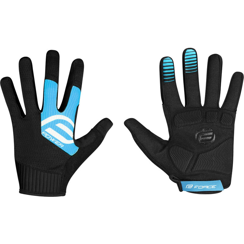 FORCE rukavice MTB POWER, černo-modré