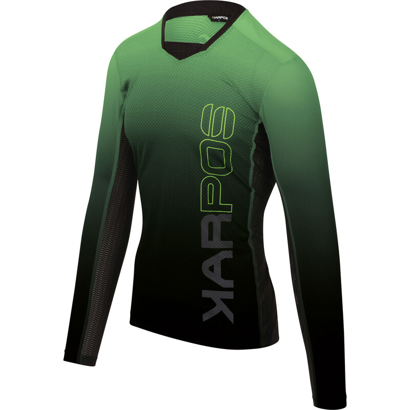 Karpos JUMP dres s dlouhým rukávem černý/zelený fluo