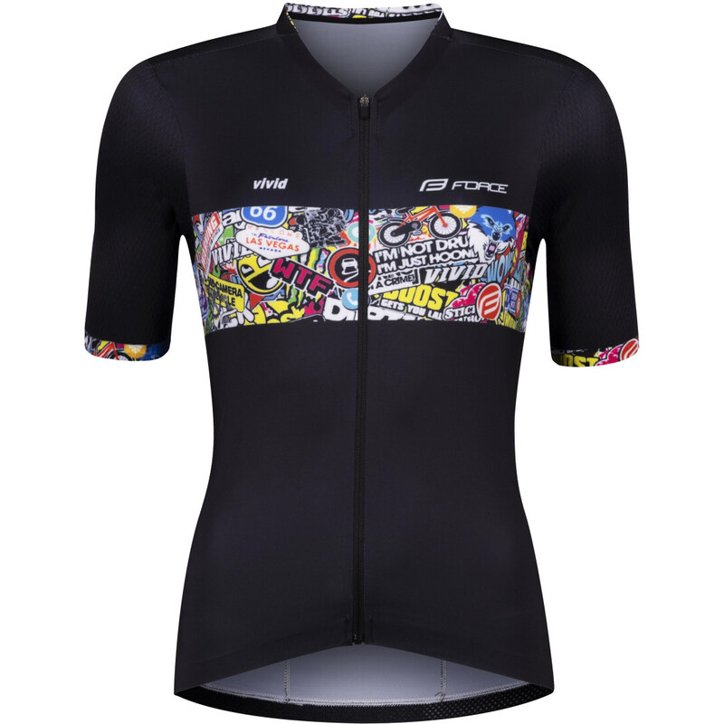 FORCE dres VIVID LADY krátký rukáv, černý 112724923
