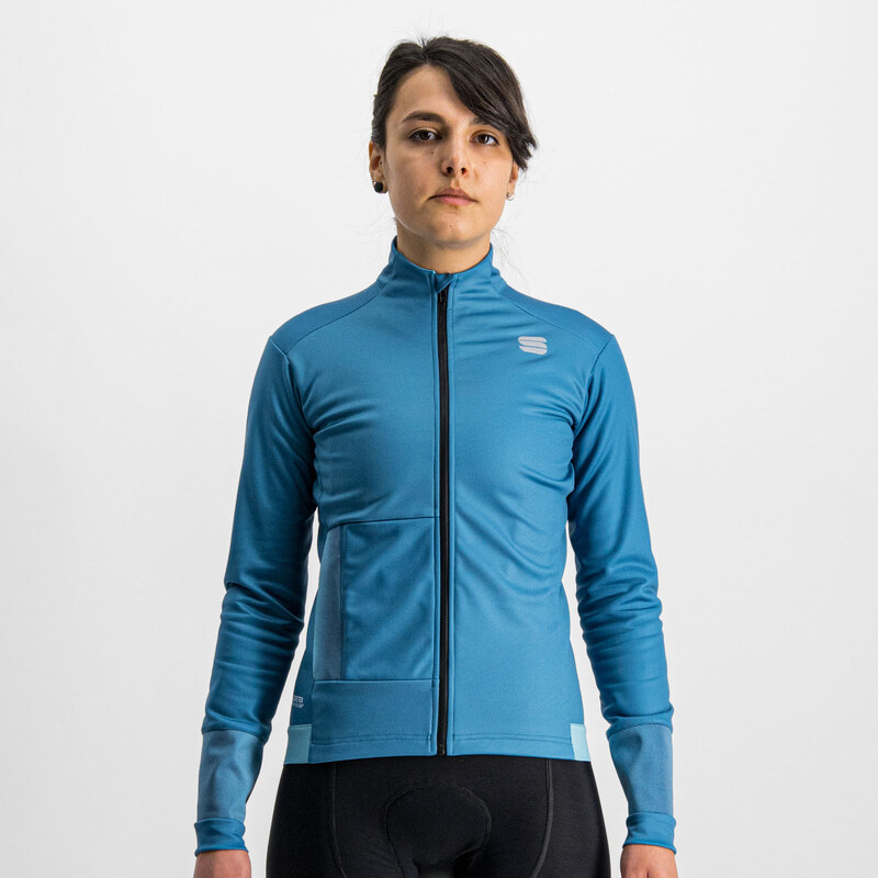 Sportful SUPER cyklistická bunda, dámská, modrá