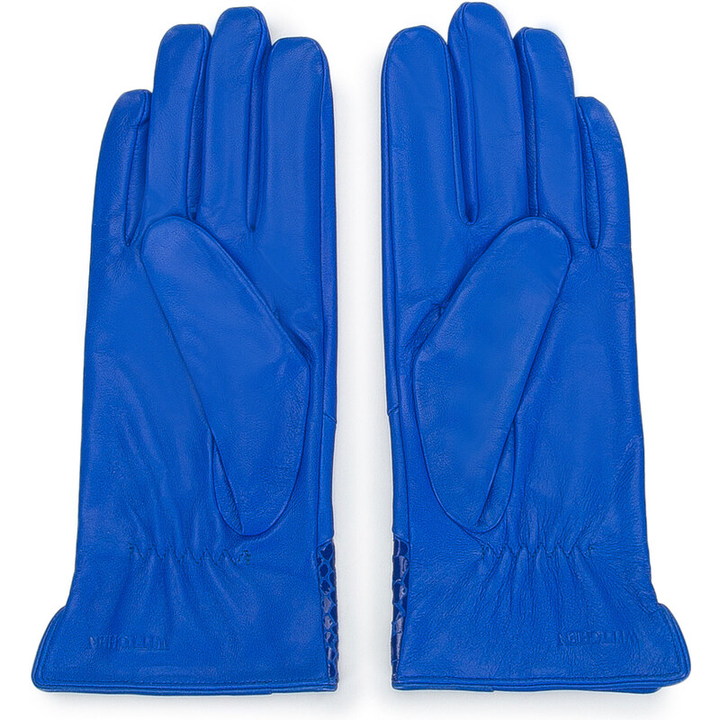 Dámské rukavice Wittchen, modrá, přírodní kůže