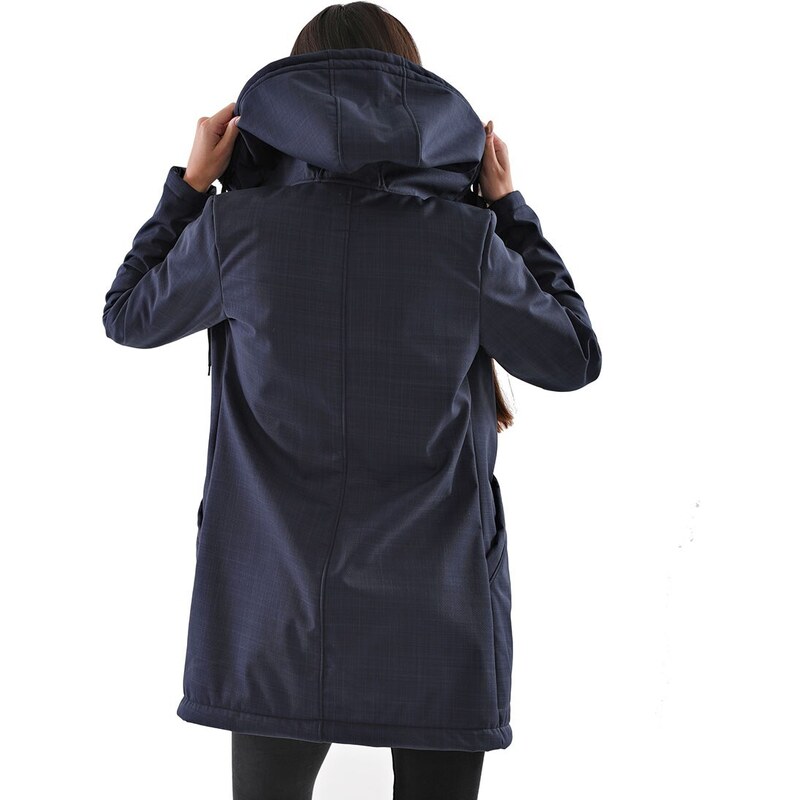 Dámský kabát s kapucí Barrsa Beran Blue