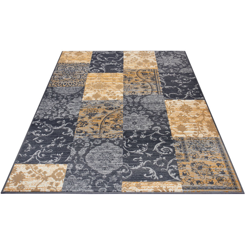 Hanse Home Collection koberce Kusový koberec Gloria 105522 Grey Mustard - 80x150 cm