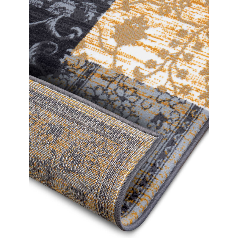 Hanse Home Collection koberce Kusový koberec Gloria 105522 Grey Mustard - 80x150 cm