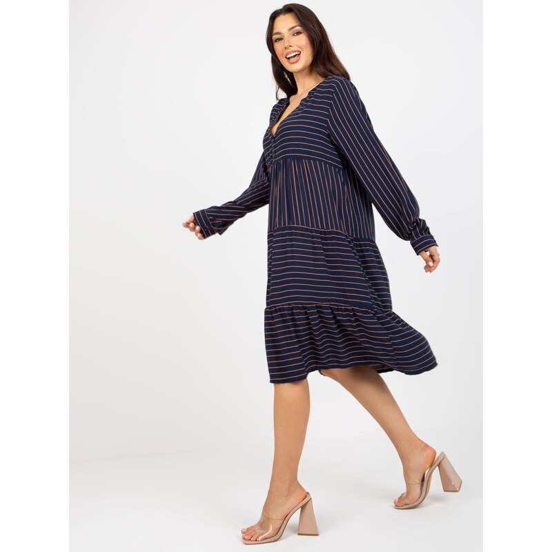 Sublevel Dress-D73771M30361A2-navy blue