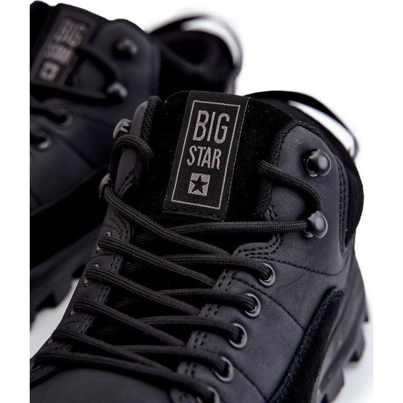 BIG STAR SHOES Pánská sportovní obuv Trappers Big Star KK174244 Černe