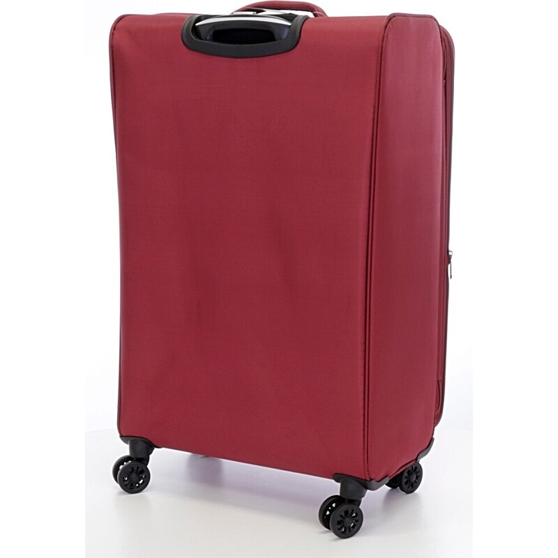 Velký cestovní kufr T-class 933, vínová, textil, XL, 75 x 50 x 29–33 cm, rozšiřitelný