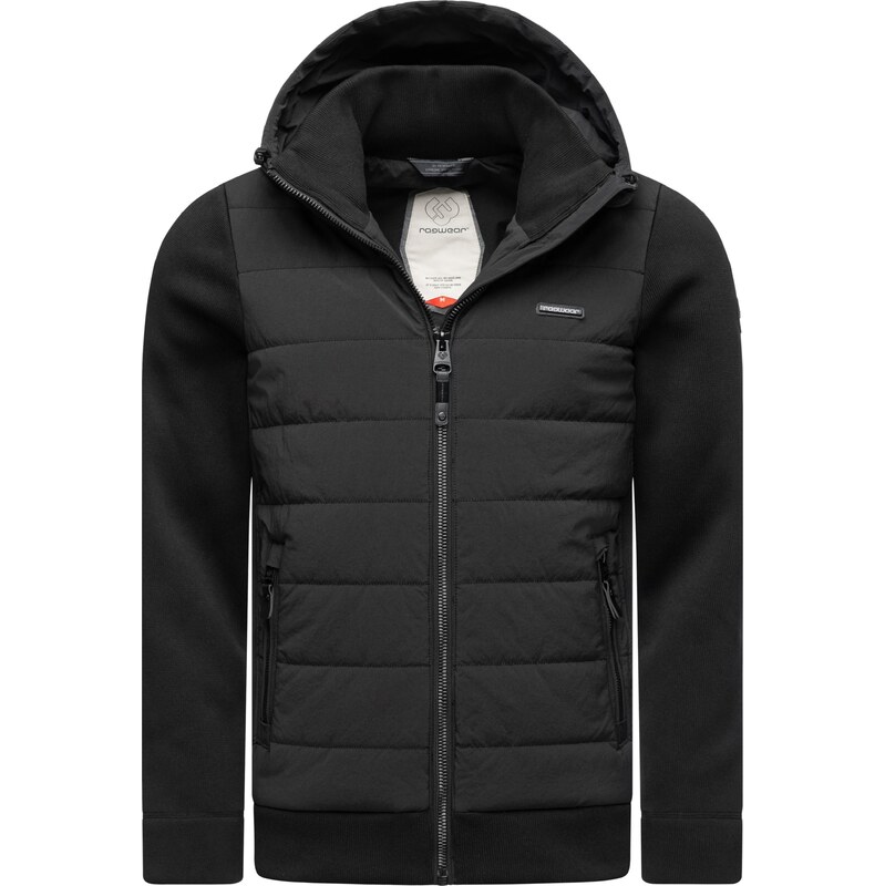 Ragwear Zimní bunda Doryan černá / bílá