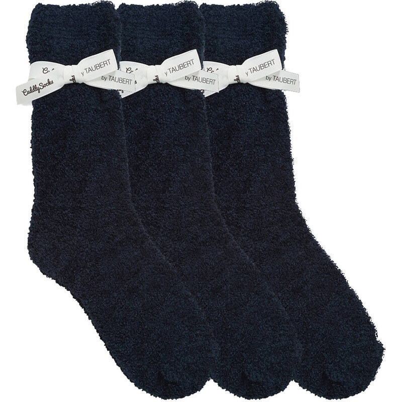 SMOOTH luxusní dárkově balené žinilkové jednobarevné ponožky Taubert bílá UNI