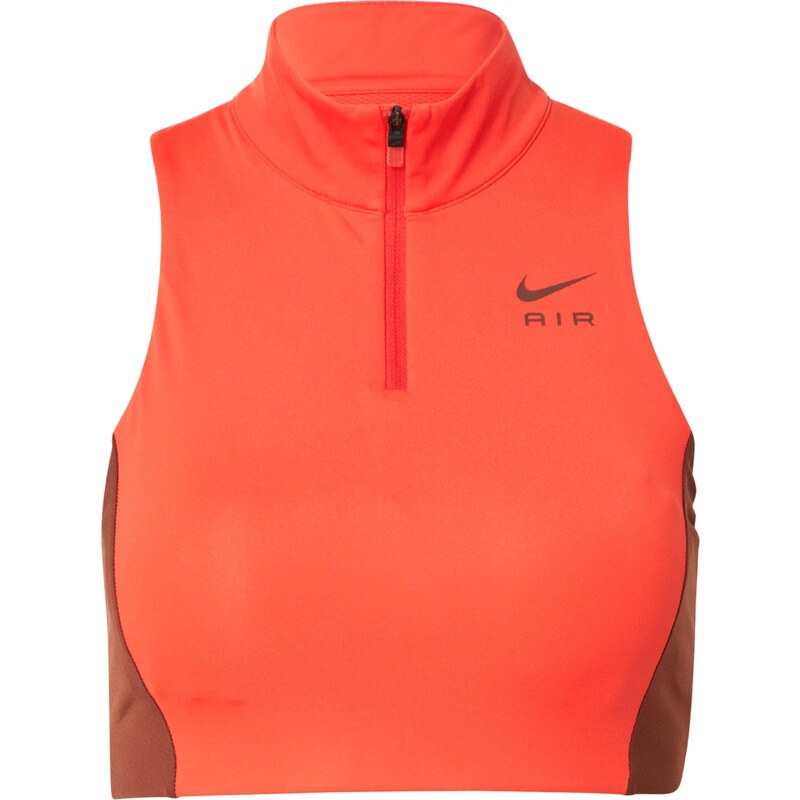NIKE Sportovní podprsenka burgundská červeň / oranžově červená