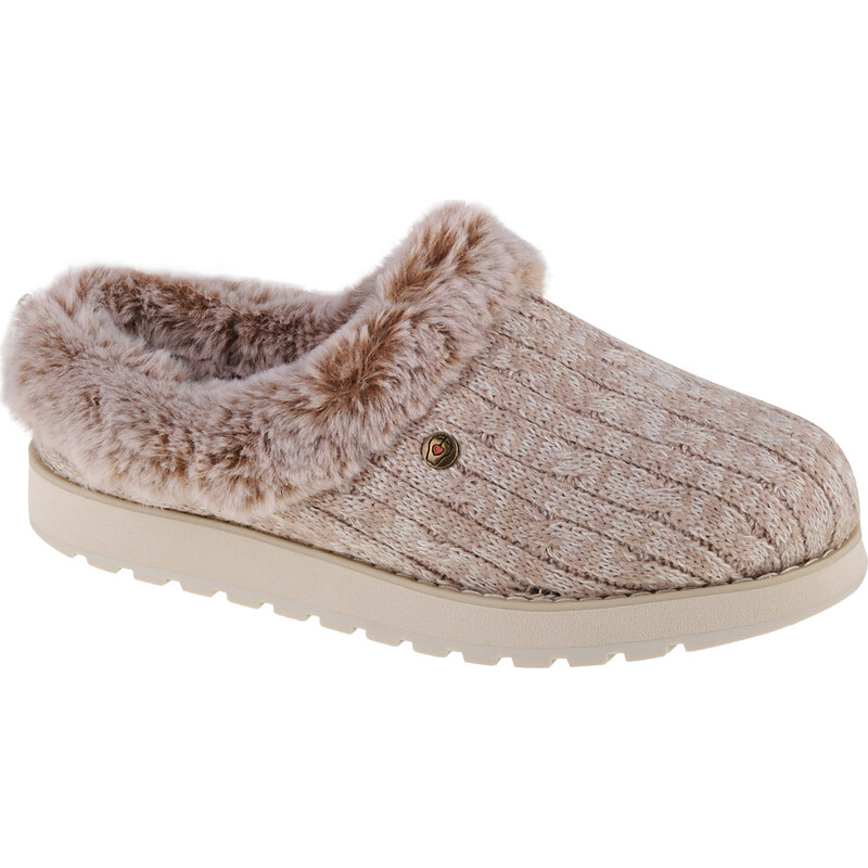Béžové teplé pantofle Skechers Keepsakes - Ice Angel Béžová 74831068