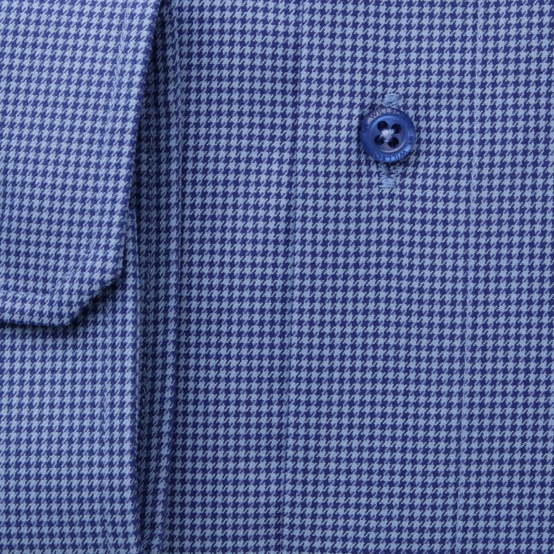 Willsoor Pánská slim fit košile modrá s tmavě modrým pepito vzorem 14572