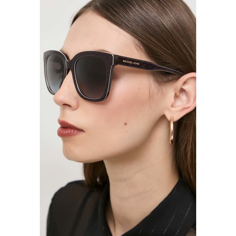 Sluneční brýle Michael Kors SAN MARINO dámské, černá barva, 0MK2163