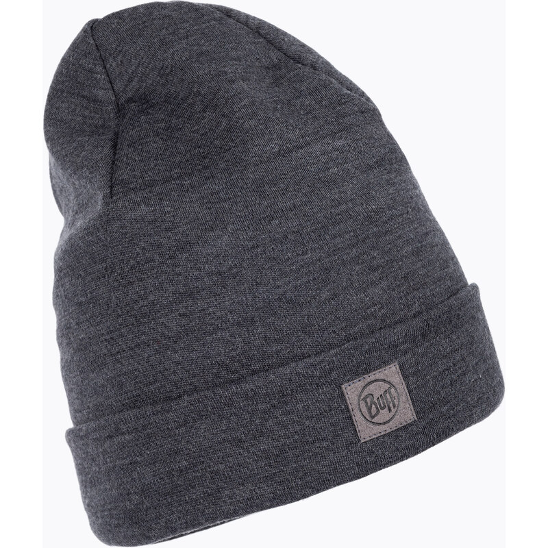 Čepice BUFF Heavyweight Merino Wool Hat Solid šedá 111170 108365139