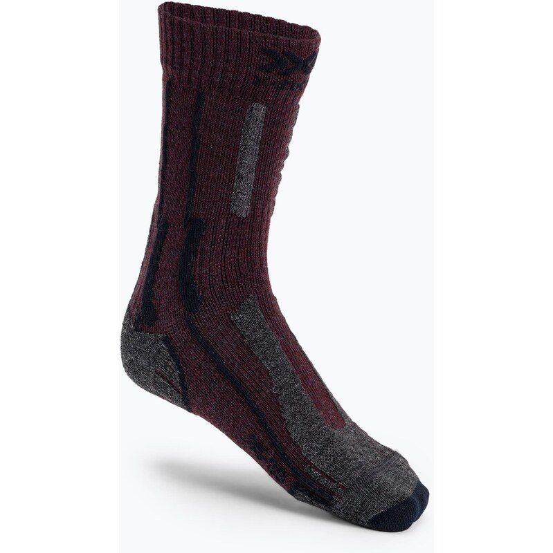 Trekingové ponožky X-Socks Trek X Merino LT bordové TS03S19U-R008 114581547