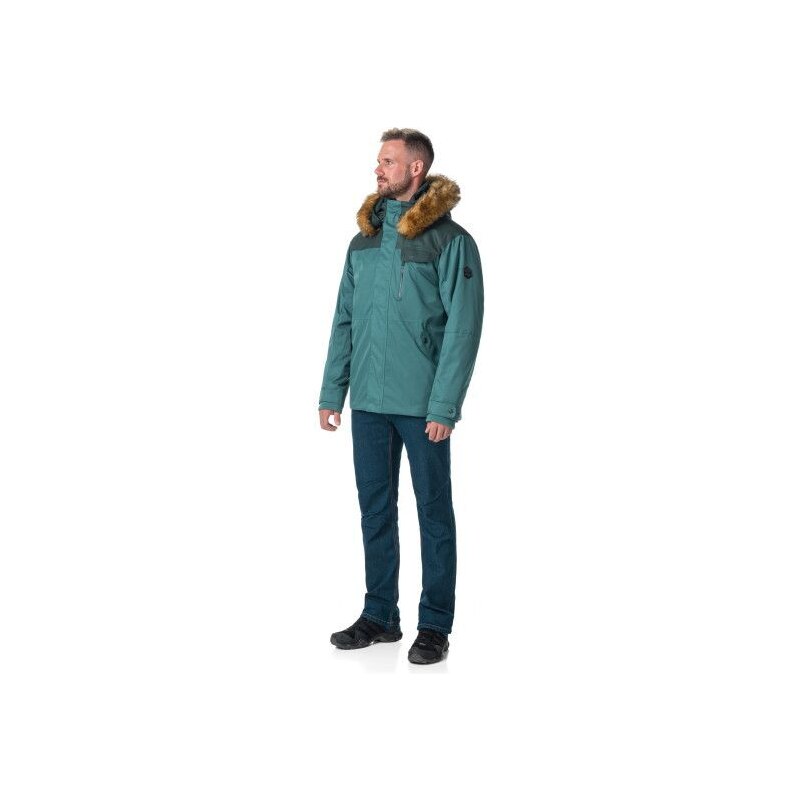 Pánská zimní bunda Kilpi ALPHA-M tmavě zelená