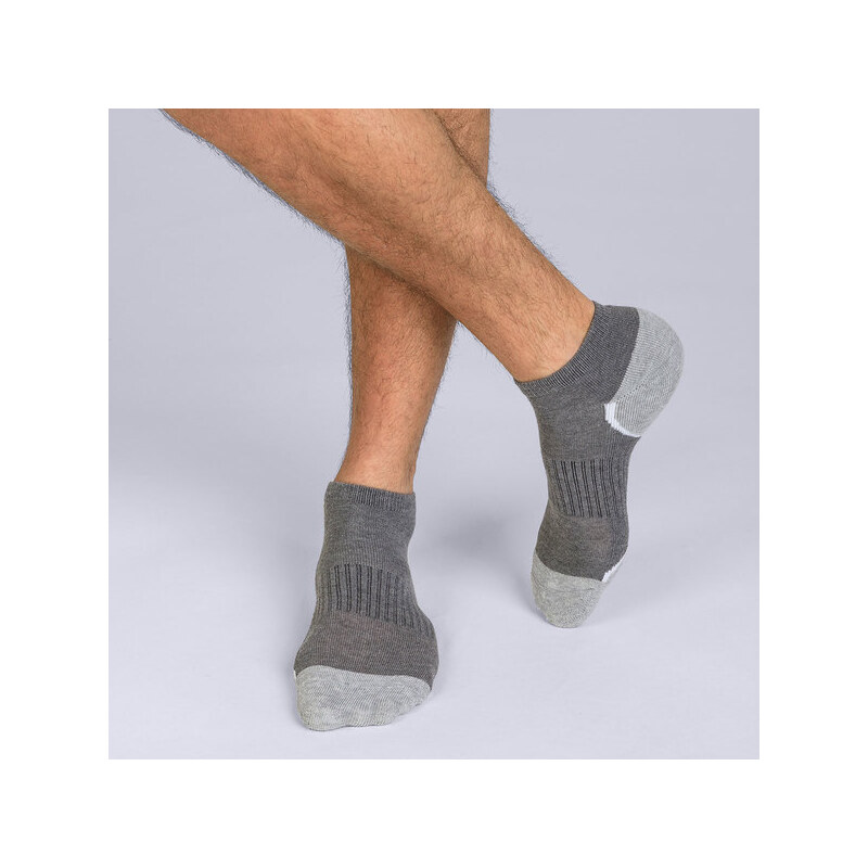 DIM SPORT IN-SHOE 3x - Men's sports socks 3 pairs - gray