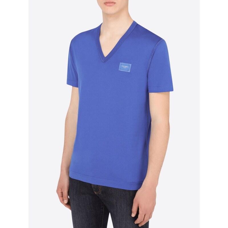 DOLCE & GABBANA Basic Blue tričko
