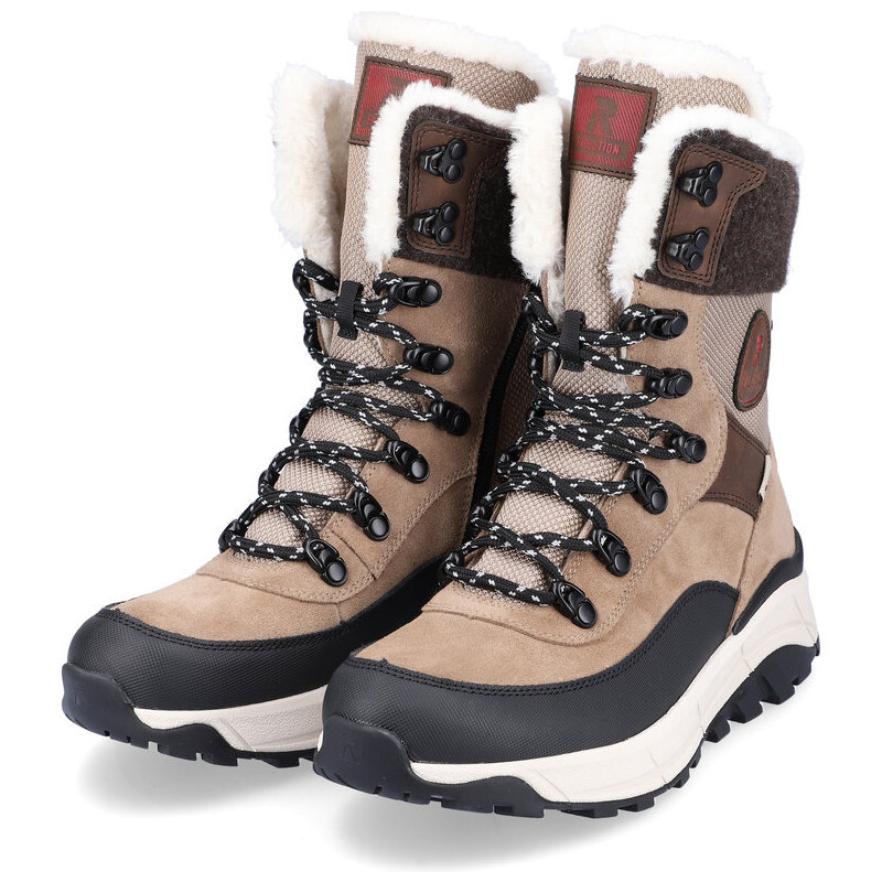 RIEKER - REVOLUTION Kotníková kožená obuv s texovou membránou W0066-64 90116426
