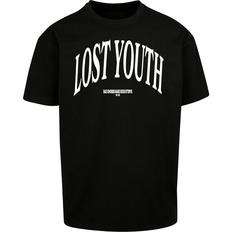 Lost Youth Tričko Classic V.1 černá / bílá
