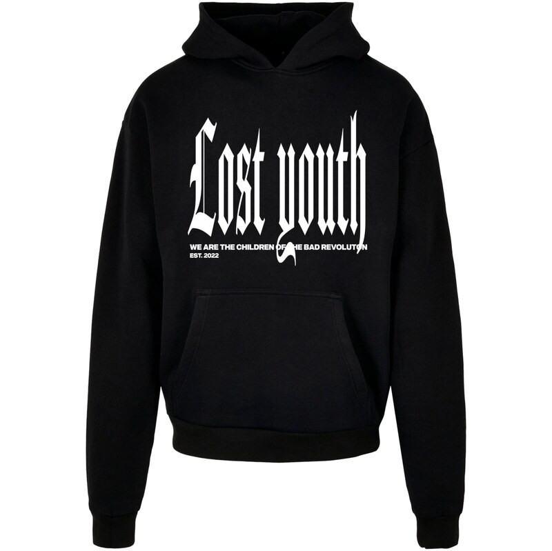 Lost Youth Mikina Classic V.4 černá / bílá