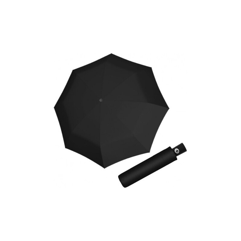 Doppler Smart Fold - plně automatický deštník, černá, plná barva