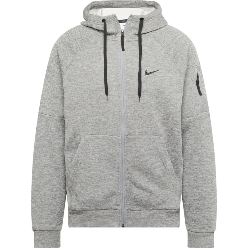 NIKE Sportovní mikina šedý melír / černá
