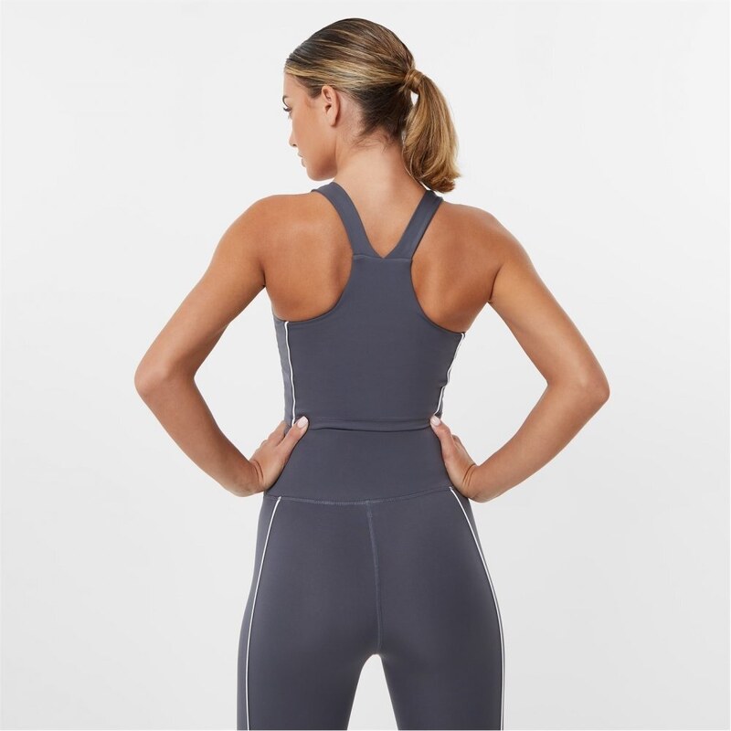 Everlast Longline Panel Sports Bra Grey