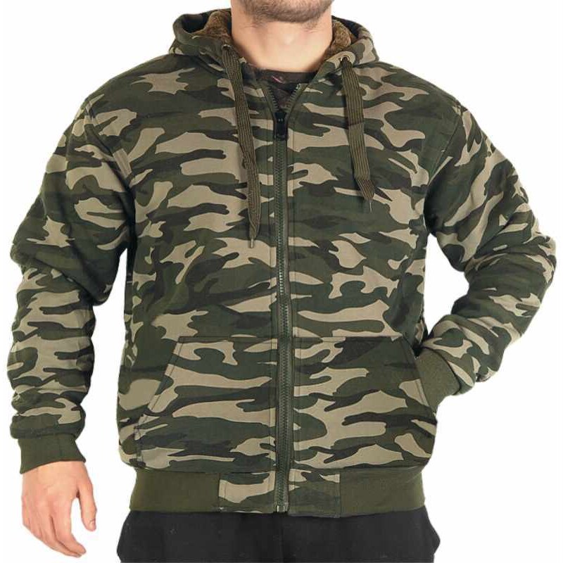 TifanTEX Maskáčová mikina HX888 woodland
