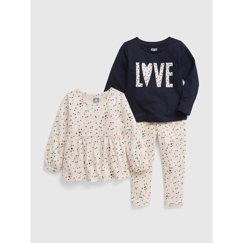 GAP Dětský set organic outfit Love - Holky