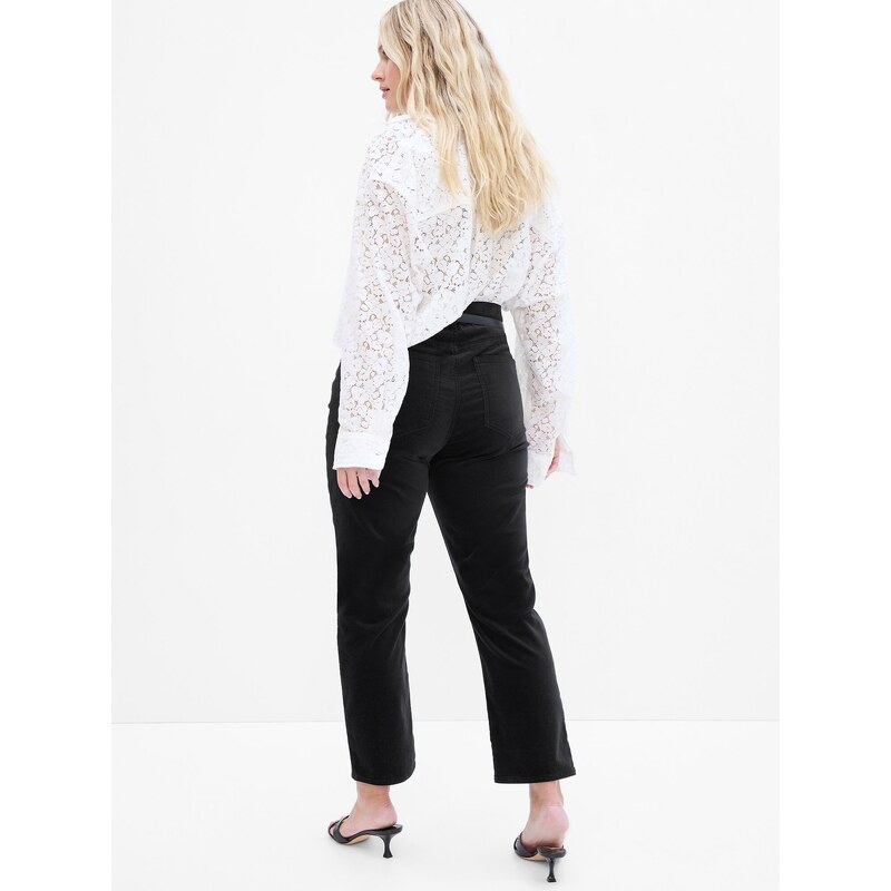 GAP Džíny slim velvet vintage high rise - Dámské