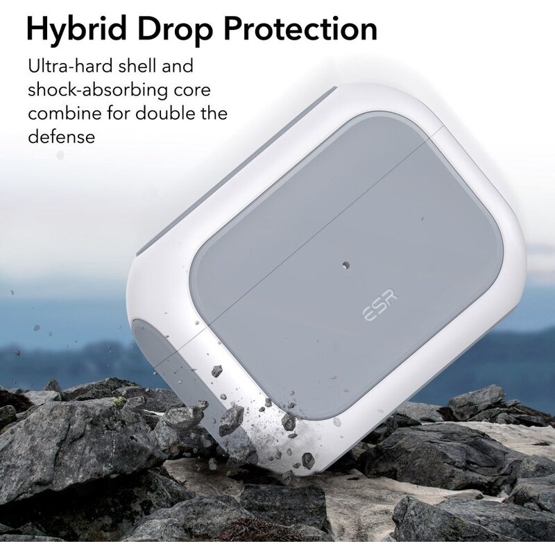 Pouzdro na sluchátka AirPods Pro - ESR, Orbit HaloLock White