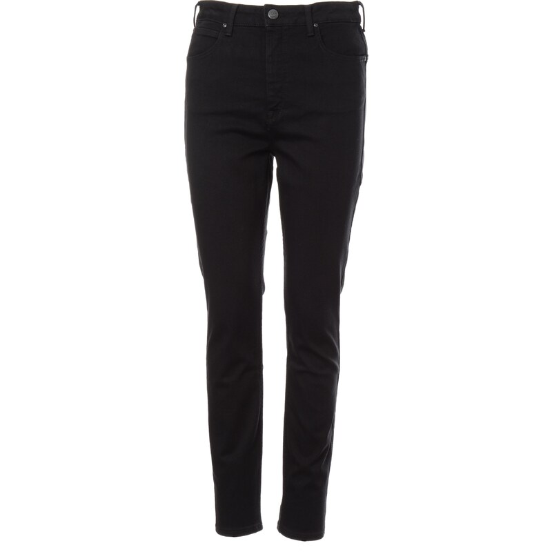 Lee jeans Super High Scarlett Black Rinse dámské černé