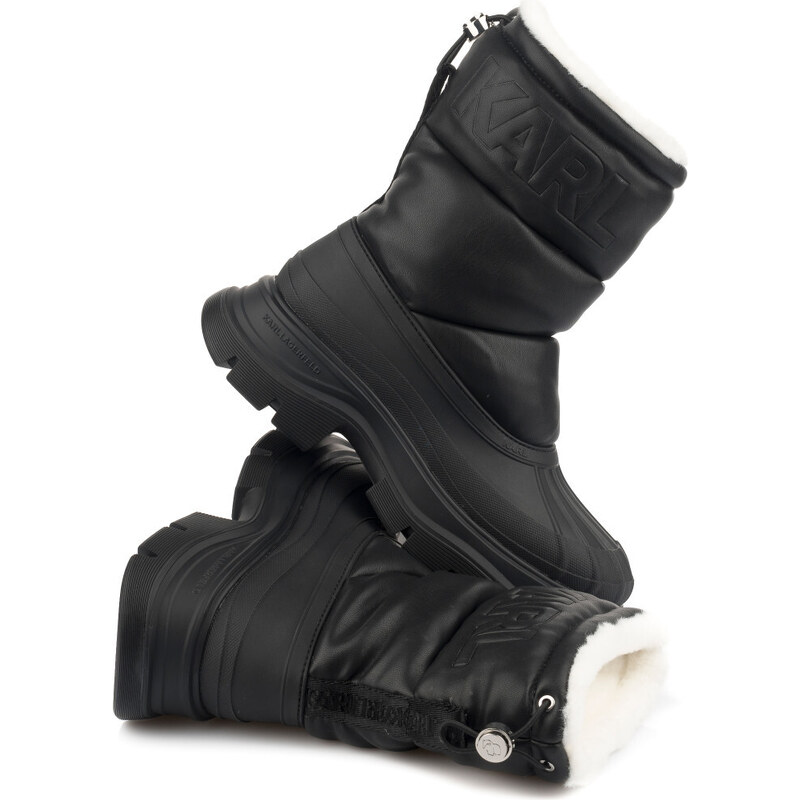 KOTNÍKOVÁ OBUV KARL LAGERFELD LUNA PUFFA PULL-ON BOOT