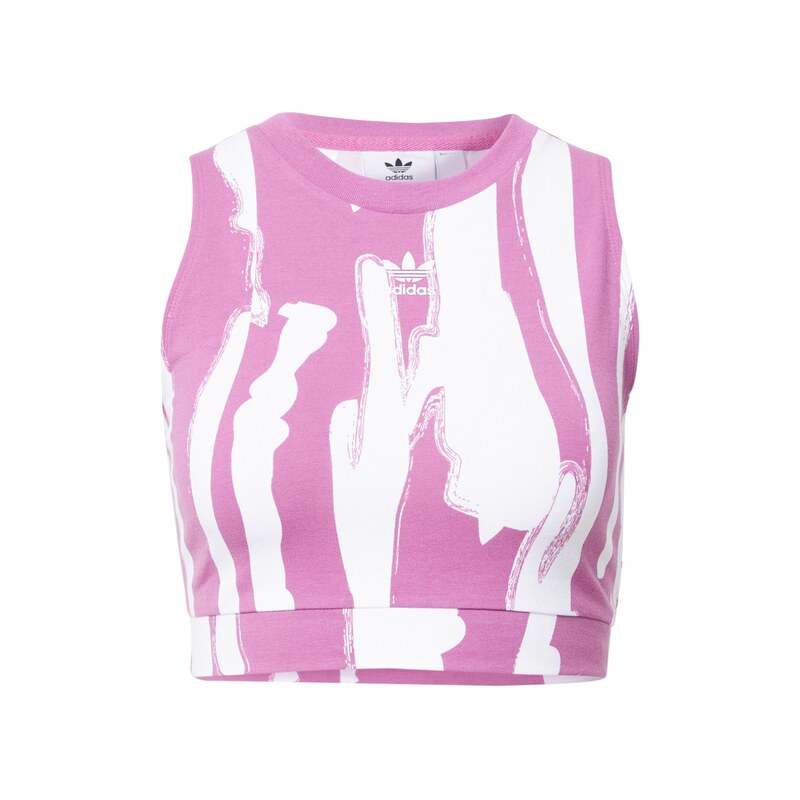 ADIDAS ORIGINALS Top Thebe Magugu fialová / bílá