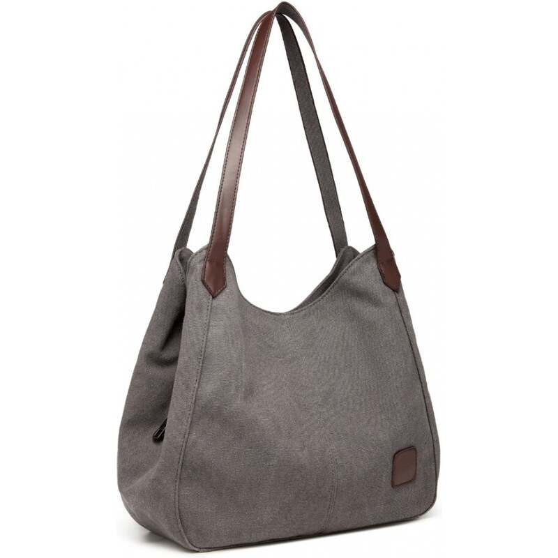 Miss Lulu Kabelka Canvas Trio šedá 75007622