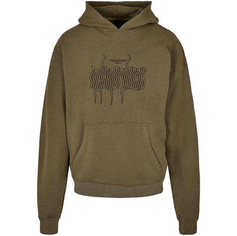 MJ Gonzales Mikina METAMORPHOSE khaki / světle fialová / černá