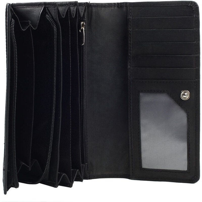 Dámská kožená peněženka černá Loranzo 441