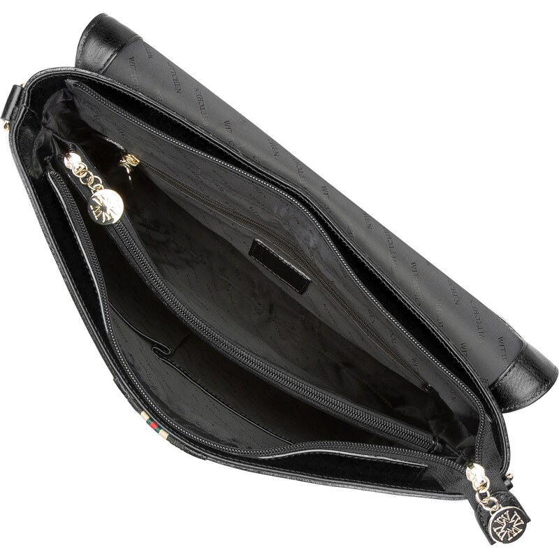 Dámská kabelka Wittchen, černá, lakovaná useň